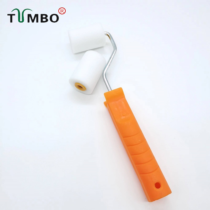 工厂直销2寸水性海绵滚筒刷小滚芯修边油漆刷墙补漆绘画涂刷工具