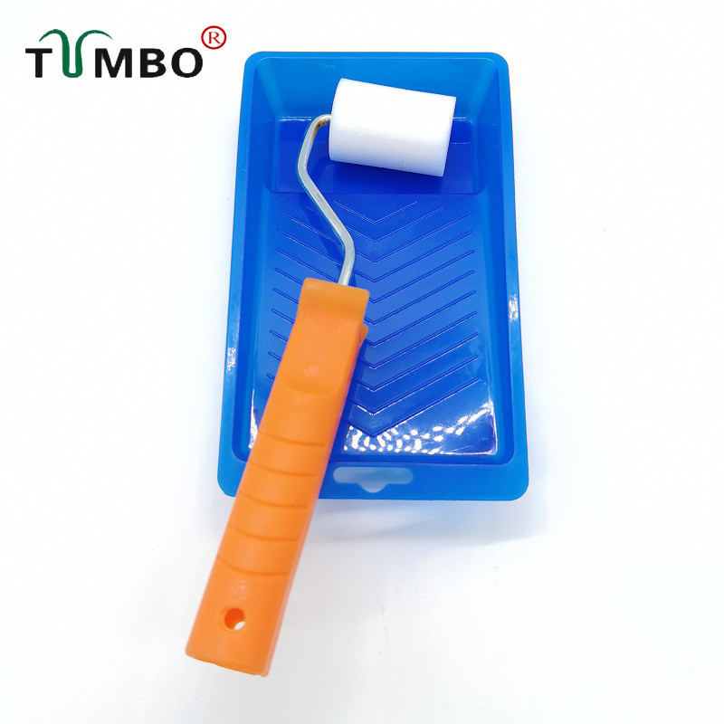 工厂直销托盘油漆刷套装2寸海绵滚筒刷涂鸦绘画滚刷家用门窗改色