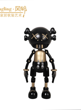 现代轻奢树脂人物售楼处装饰品