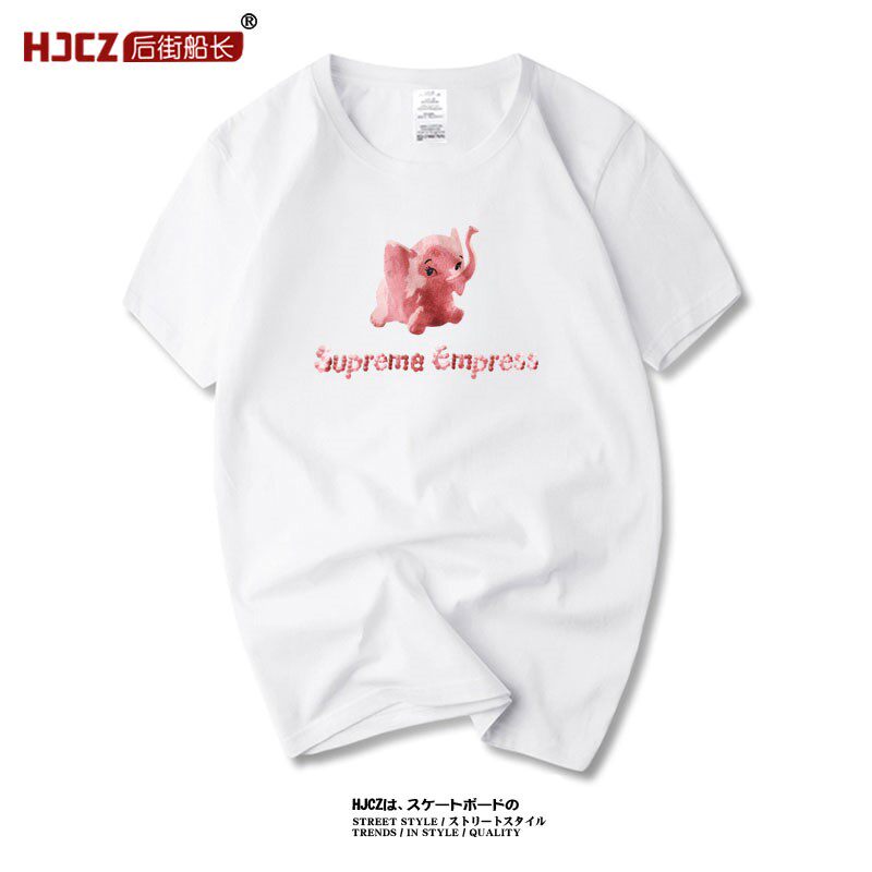 Supreme Empress Pink Dumbo superme Big version men and women Couples dress Short sleeved T-shirtin the Men's clothing, T-shirt  category - from Buy2taobao.com to provide professional Taobao agent buy service