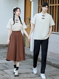 民国五四青年学生装汉服春夏季复古高中初中学生班服运动会毕业季
