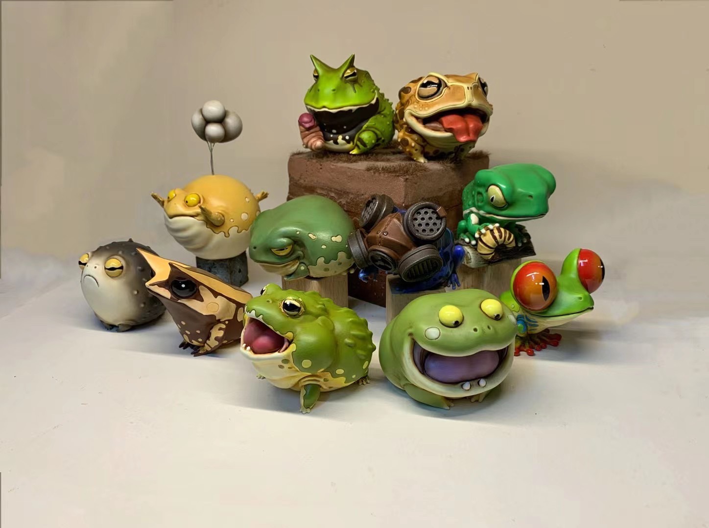 蛙星球第一弹2024限定蛙潮蛙类全家福蛙星球系列霸王角蛙等现货