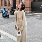 针织连衣裙两件套2D115-C187-P125-K188，女装套装/套裙，2D115