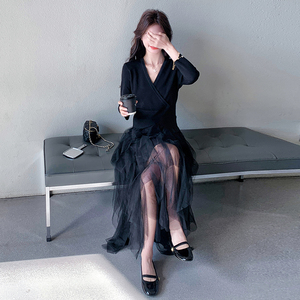 针织拼接连衣裙女2D115-2126-P115-K168图片