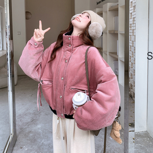 90白鸭绒条绒外套女2D115-C827-P395-K598图片