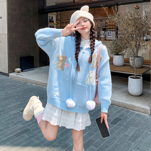 毛衣开衫女外套2D115-C176-P95-K158图片