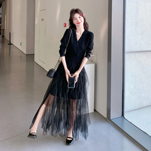 针织拼接连衣裙女2D115-2126-P115-K168图片