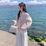 风套装女2D115-C520三件套P225-K298马甲+衬衫P155-K218，女装套装/套裙，2D115