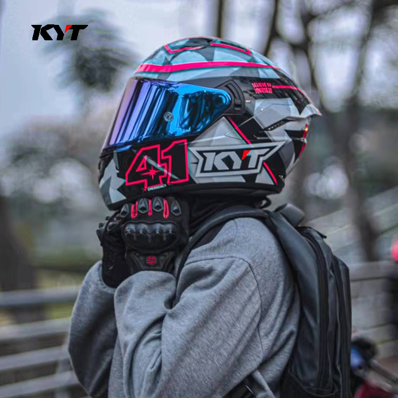 KYT全盔摩托车冬季头盔男士防雾双镜片头盔机车女奶爸盔个性四季