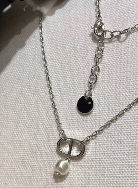 经典简约清新的CD珍珠项链耳环潮