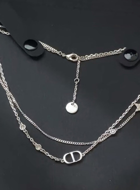 高定版CD字母星星双层项链手链