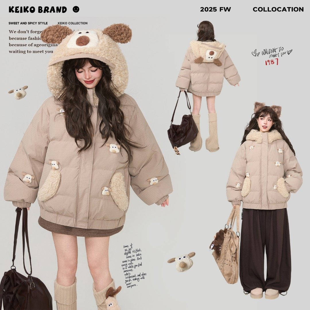 KEIKO/凯莉欧聚酯纤维嘻哈风宽松