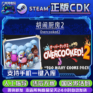 Steam正版国区CDKEY 胡闹厨房2 Overcooked2 CDK激活码入库
