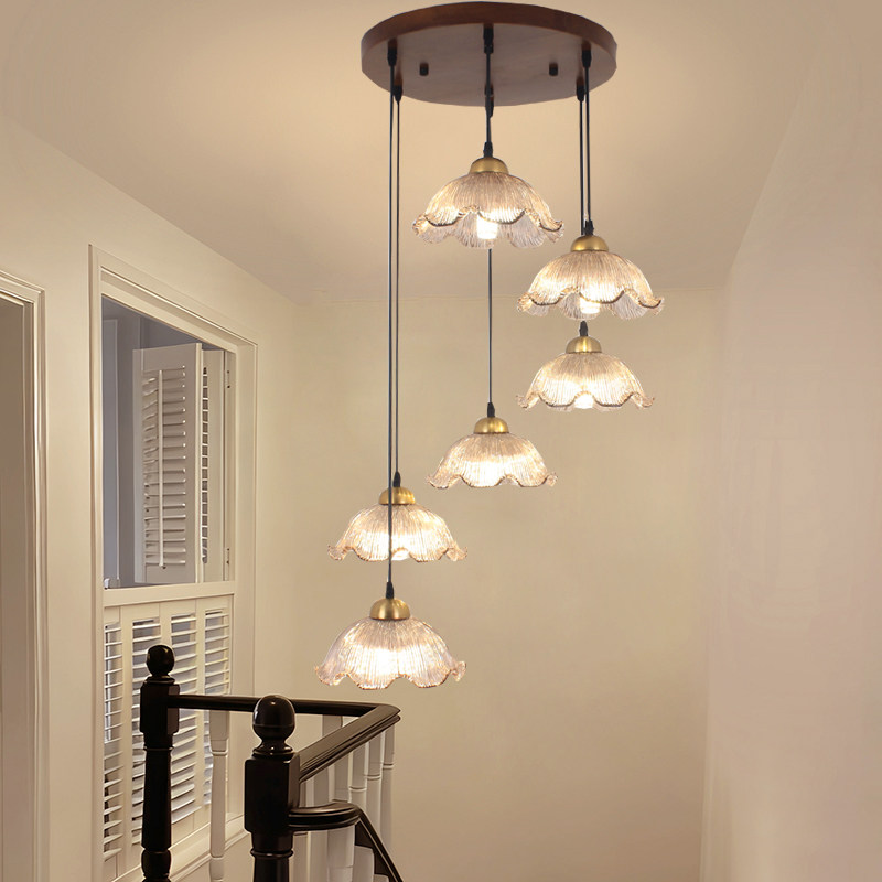 楼梯吊灯法式中古风公寓复式楼客厅餐厅灯中式复古loft挑空楼梯灯,家装灯饰光源,LOFT/复式住宅/楼梯吊灯,淘宝优惠券,粉丝福利购,淘宝优惠卷