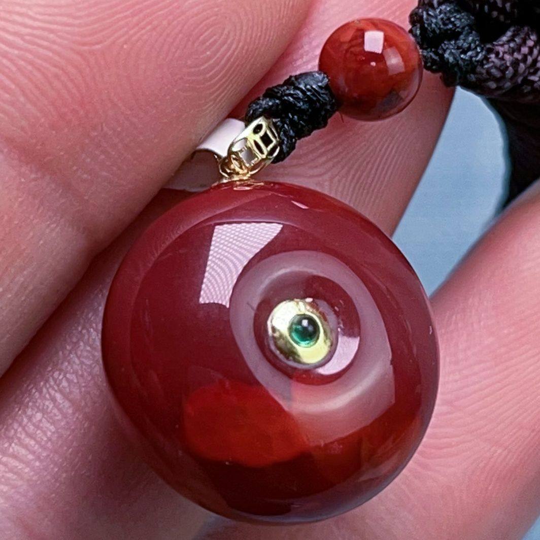 254C43-1四川凉山南红瓦西柿子锦牛血火焰平安扣吊坠,饰品/流行首饰/时尚饰品新,颈饰,淘宝优惠券,粉丝福利购,淘宝优惠卷