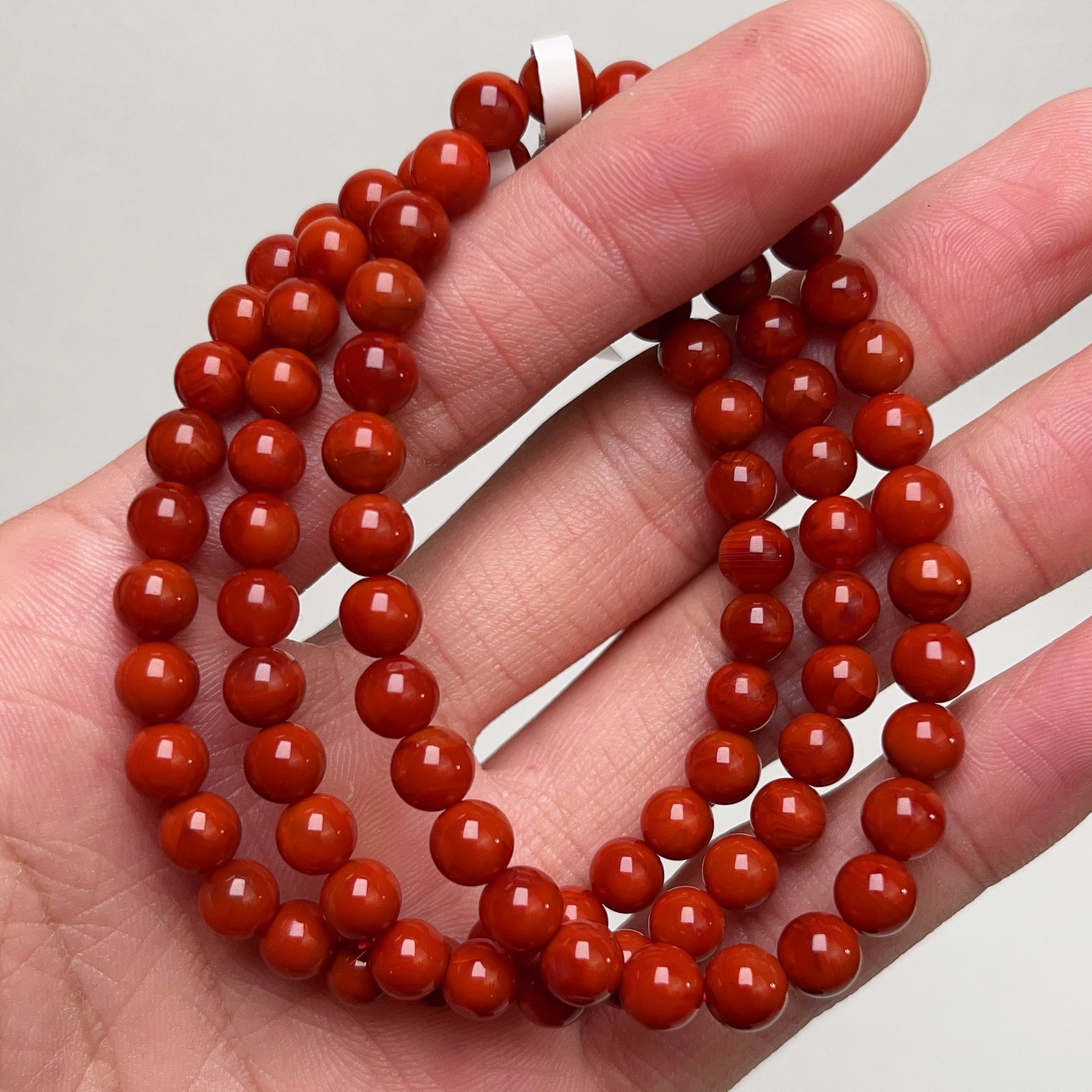 092F79凉山瓦西料南红柿子锦单圈手串多样性发其一