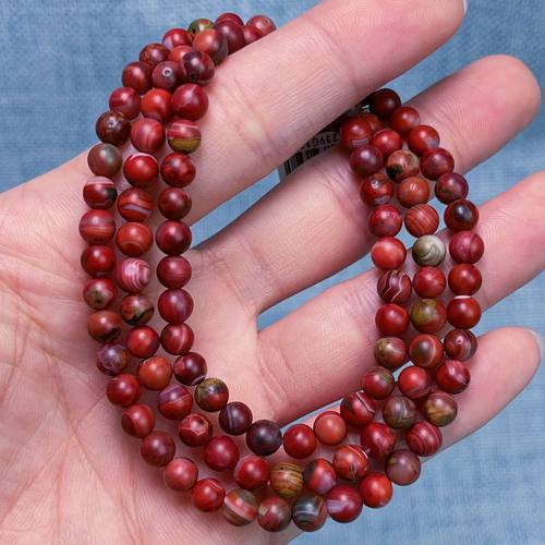 658C09大山包南红包浆三彩包浆多圈手串项链