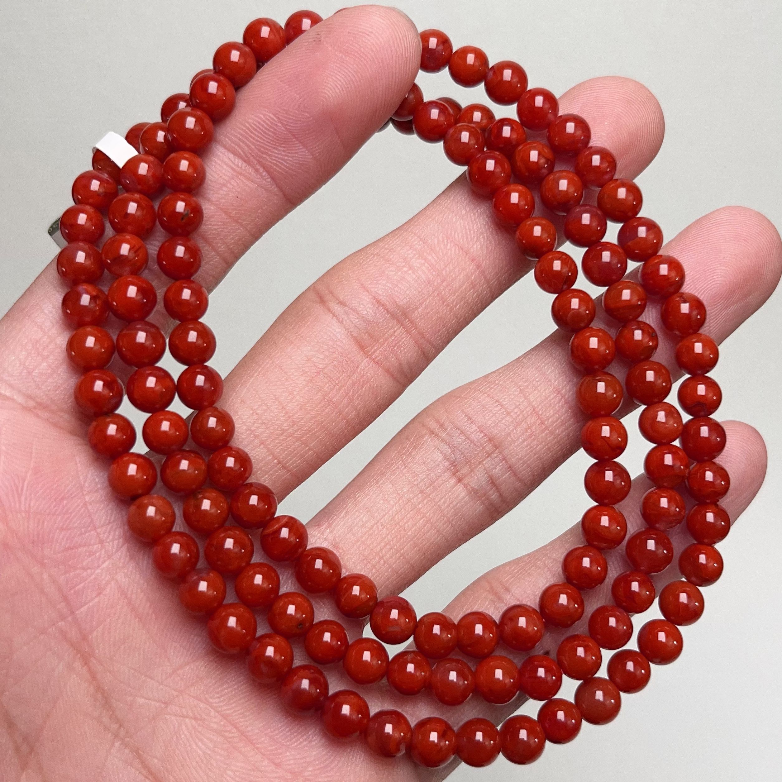 156F71凉山瓦西料南红妖火焰多圈手串