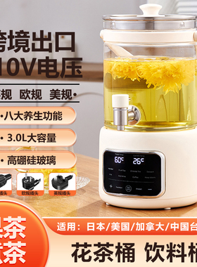 110V伏美规养生壶3升花茶桶
