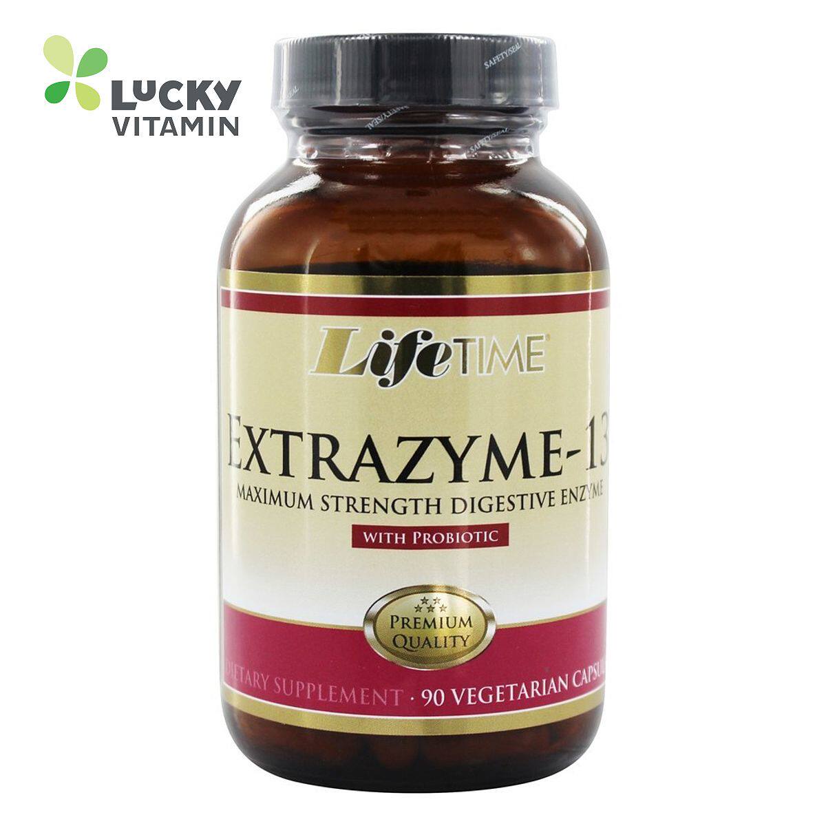 LifeTime Vitamins-Extrazyme-13 与益生菌大强度消化酶-90 胶囊
