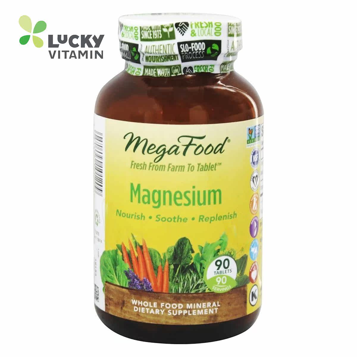 MegaFood - DailyFoods 镁&生物素 - 90素食片