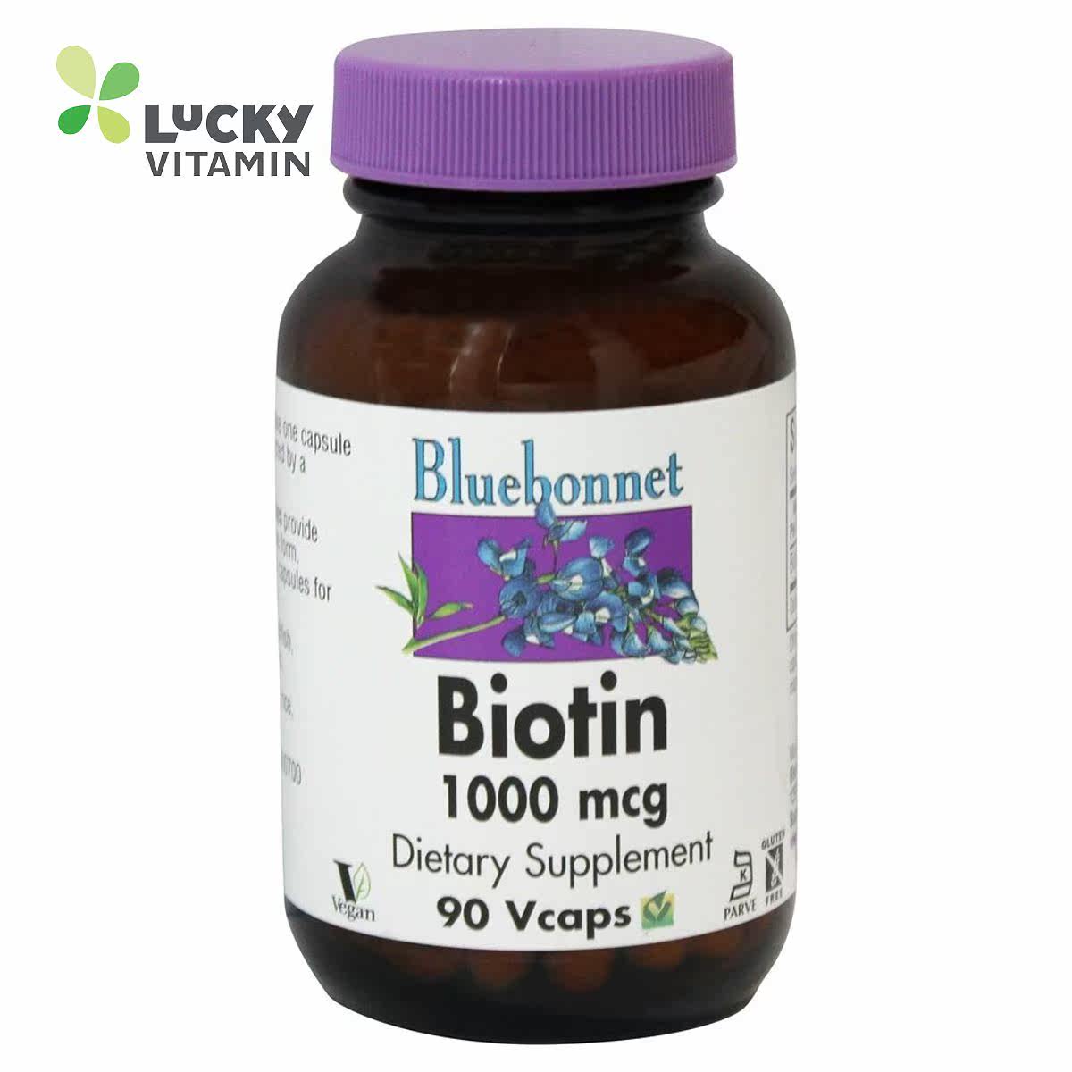 Bluebonnet Nutrition-生物素 1000微克 -90 素食胶囊