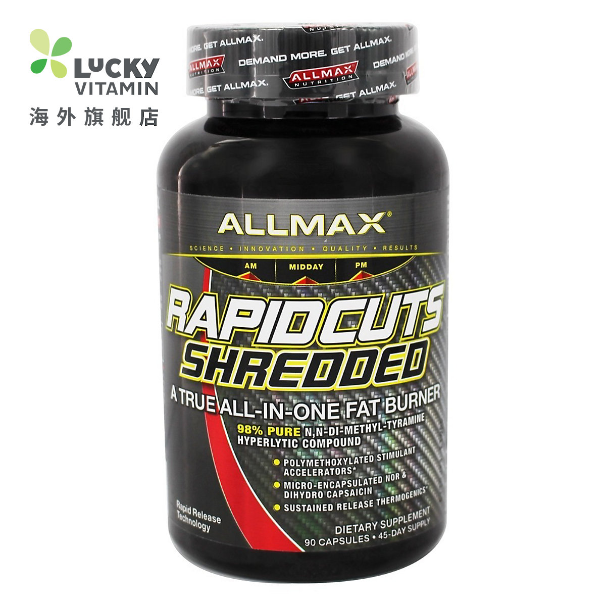 AllMax Nutrition-Rapidcuts 絲多功能一體脂肪燃燒-90 膠囊