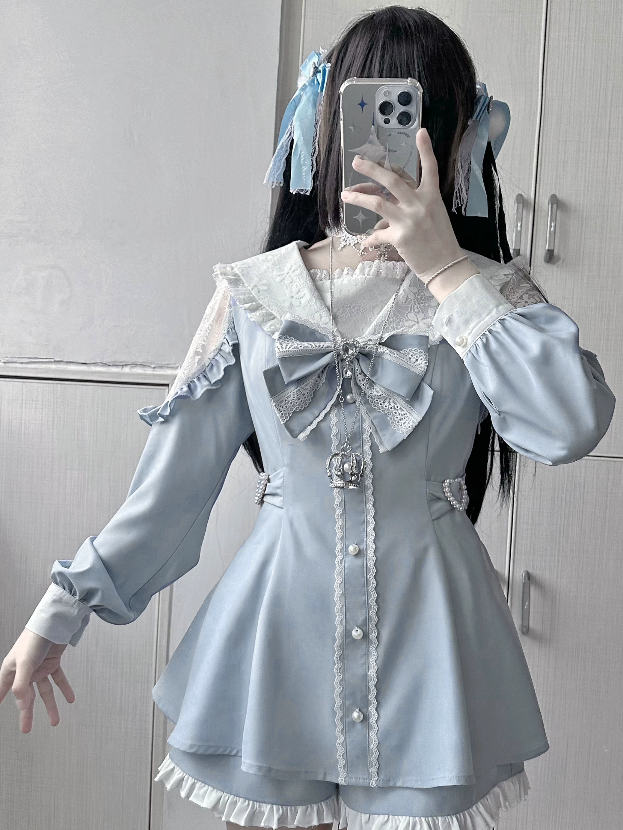 Genuine Japanese cute white set, (Physicals)