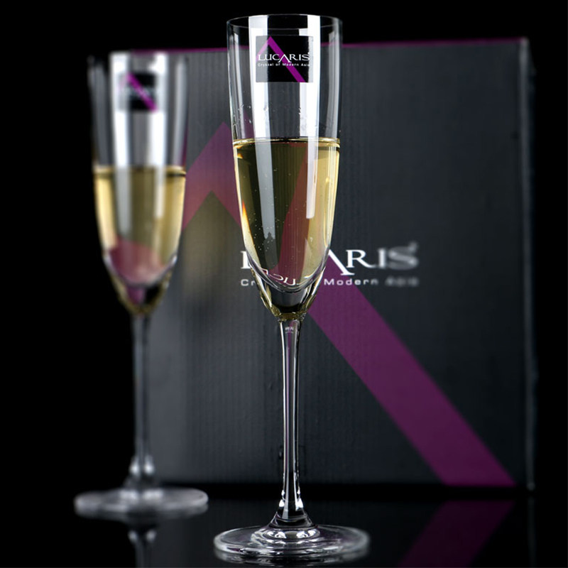 lucaris泰国原装进口水晶香槟杯水晶红酒玻璃高脚杯气泡甜酒杯