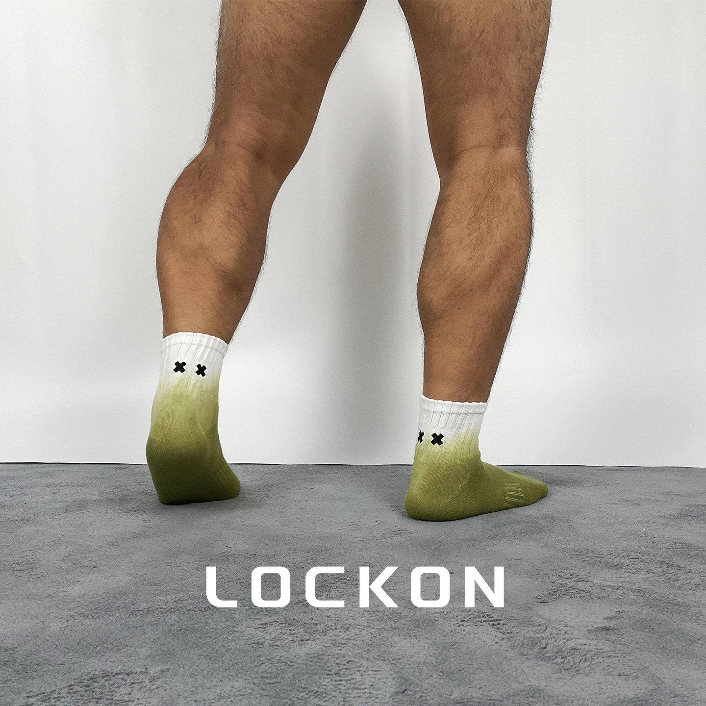 2双包邮男士渐变纯棉运动短筒袜