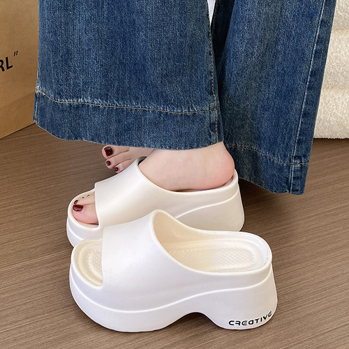 8.0cm厚底增高拖鞋女夏季简约