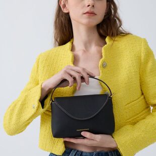 春季福利品 · 头层荔枝纹牛皮单肩手提斜挎气质女士信封饭盒包