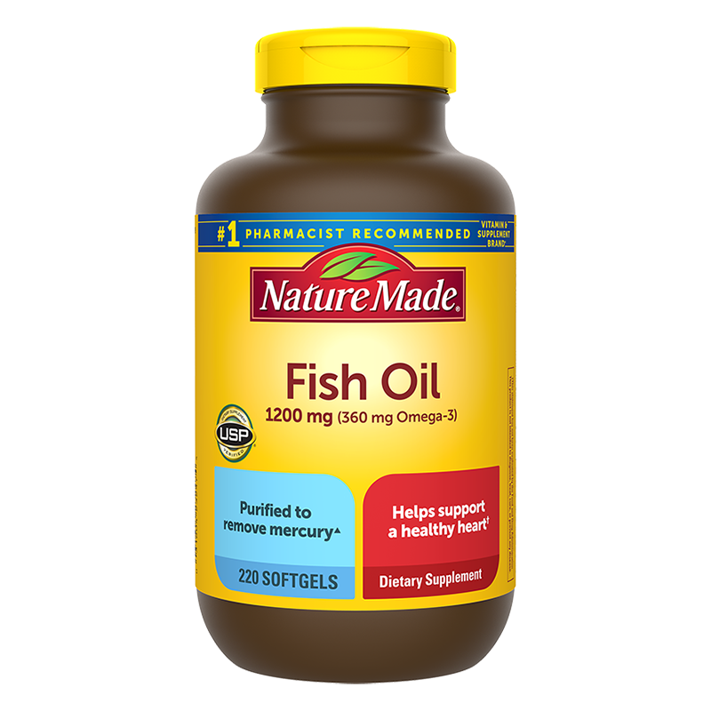 百补】NatureMade深海鱼油软胶囊220粒*2美国原装进口omega3DHA