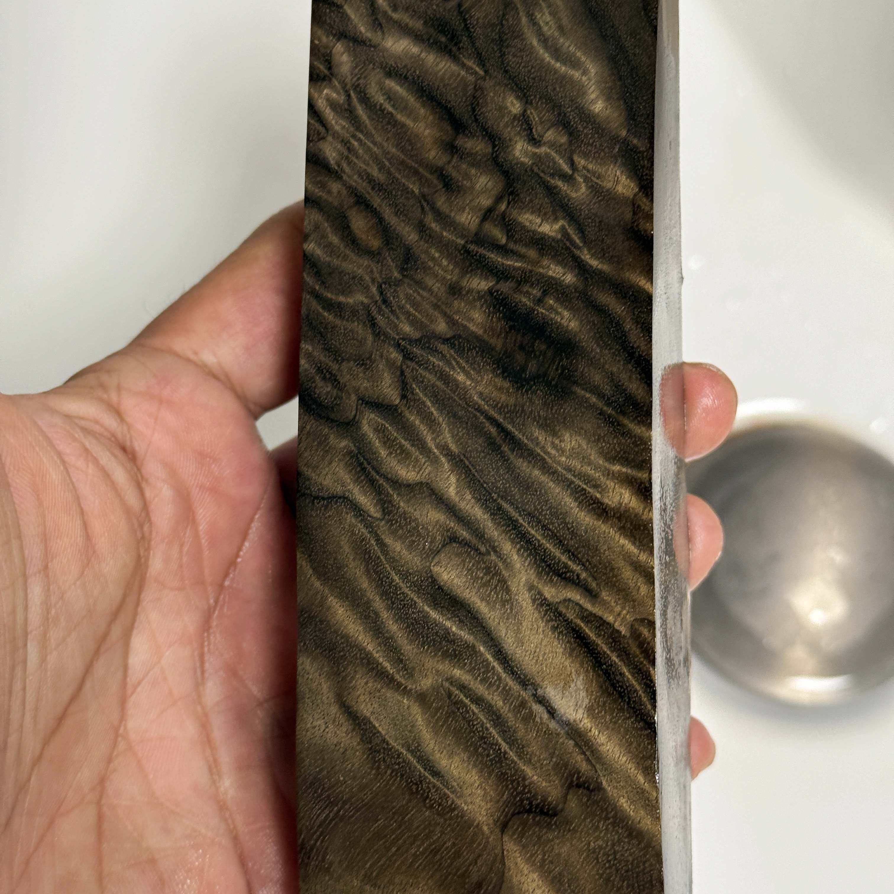 天然小叶桢楠阴沉金丝楠乌木手把件原料水波龙胆凤木板摆件雕刻料