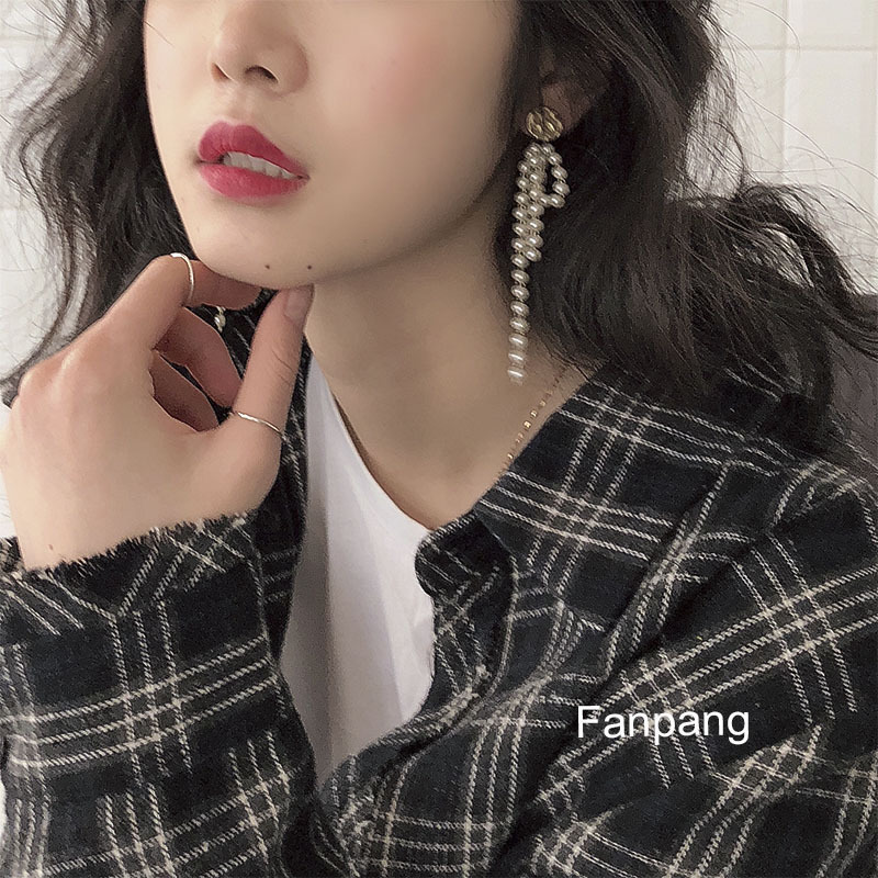 包邮925银针大热款超仙风珍珠