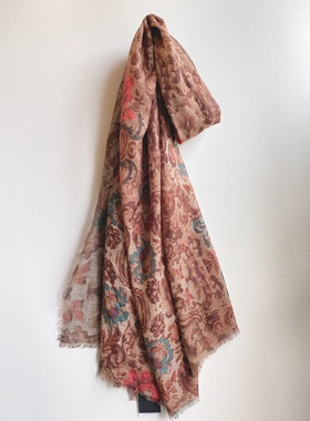 BERSHKA春秋季女装围巾欧美风薄款装饰丝巾多用遮阳披肩