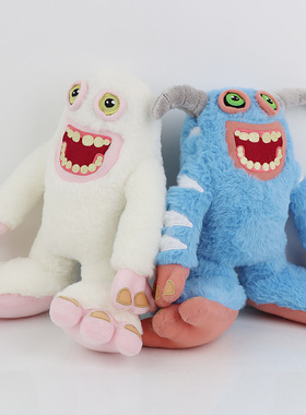 新款怪兽合唱团公仔Wubbox丑萌小怪物音乐会毛绒玩具仿真可爱搞怪