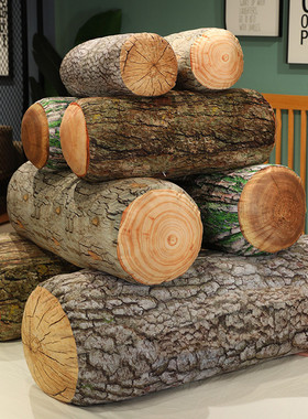 森林之子树桩抱枕Sons Of The Forest仿真木桩玩偶趣味木头娃娃