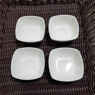 一份4个国航专用镁质瓷醋碟调料碟