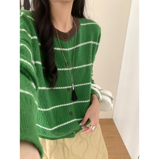 时尚 新款 百搭毛衣外套穿搭宽松上1221k1 蜜熊针织开衫 秋冬女打底衫