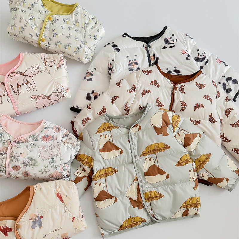 90白鸭绒a类婴幼儿冬季轻薄羽绒服长袖校服内搭儿童羽绒服内胆