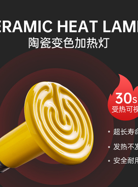 第三代SuperRep变色陶瓷加热灯爬虫陆龟刺猬蜥蜴加温取暖灯保暖灯