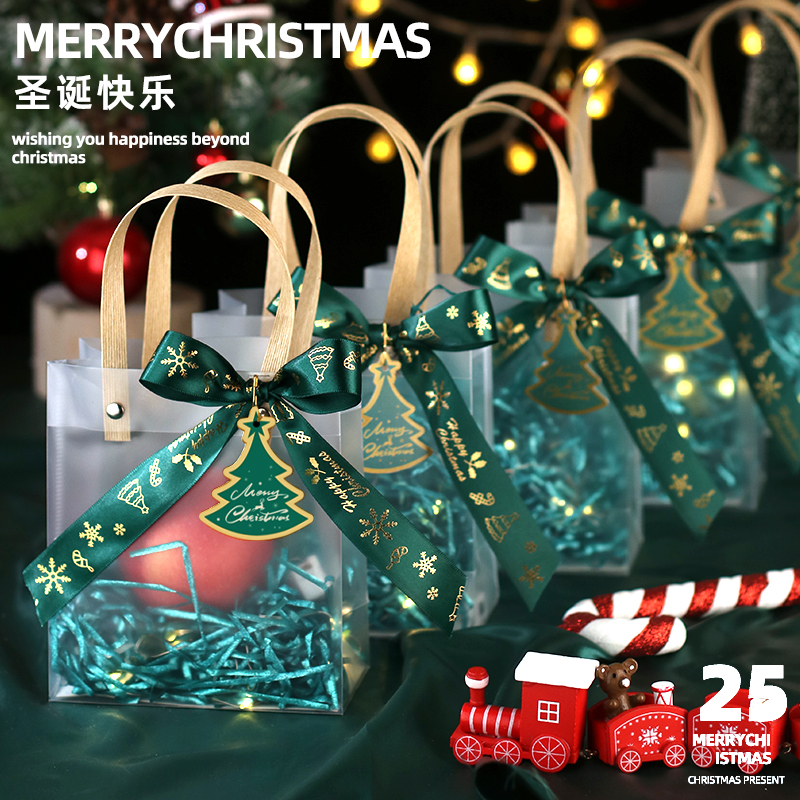 圣诞手提礼品袋苹果礼物袋子