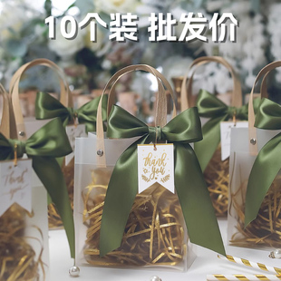 礼品袋儿童生日礼物伴手礼手提礼盒高级感透明袋子回礼包装盒空盒