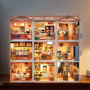 若来超级世界商店diy小屋模型积木玩具立体拼图礼物