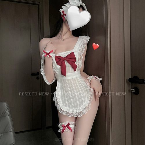 RESISTU约会秘籍 超污趣味睡裙性感小厨娘蝴蝶结cos女佣制服套装