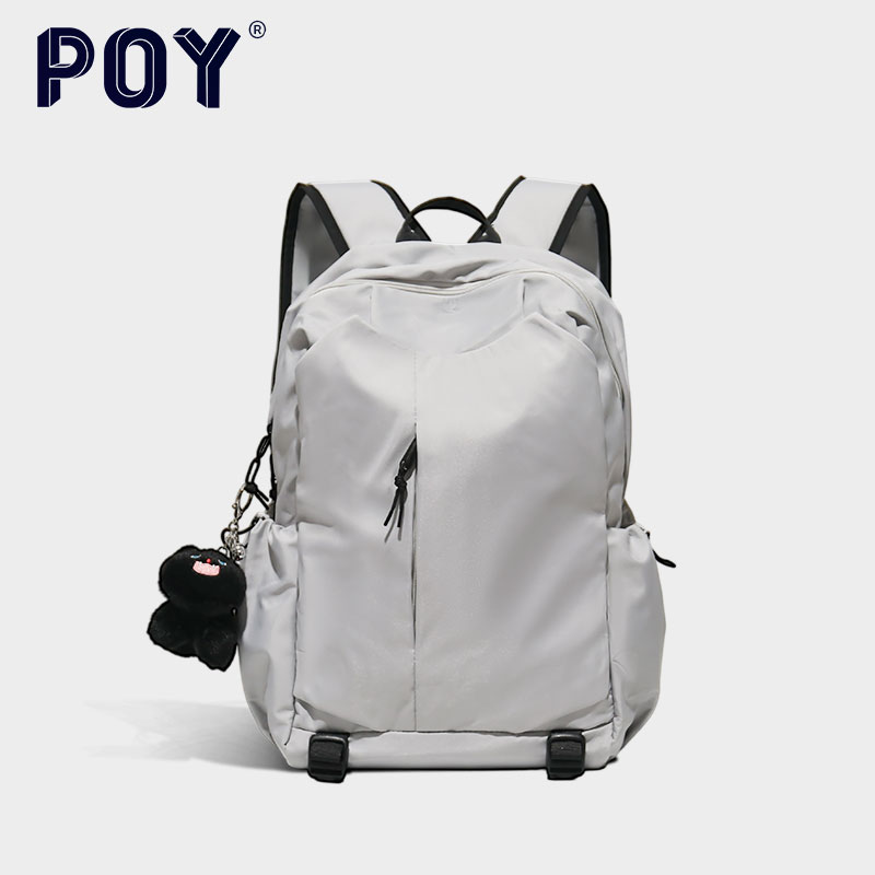 简约双肩包女初中高中生旅行背包