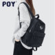 poy®新款 轻便双肩包女新款 百搭格子书包登山包旅行包学生背包