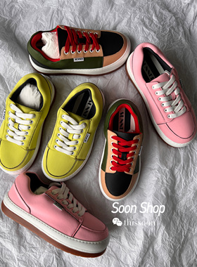 【Soon 现货】Sunnei 22ss 新款纯色拼色系带面包鞋 运动鞋 板鞋