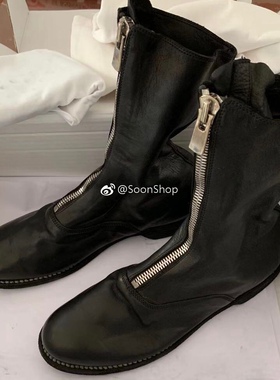 【Soon 现货】Guidi 310 前拉链马皮短靴 实拍特价现货 可查编码